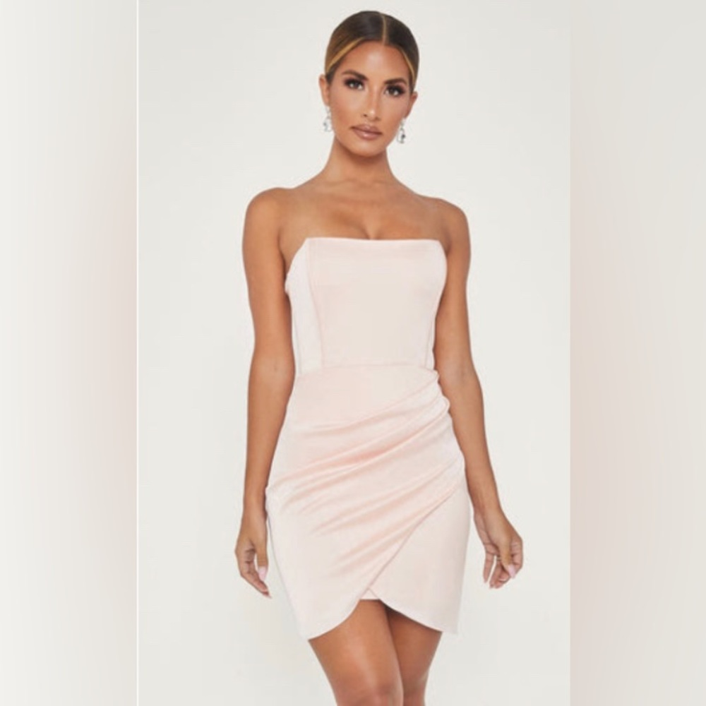 Meshki Pink Corset Mini Dress